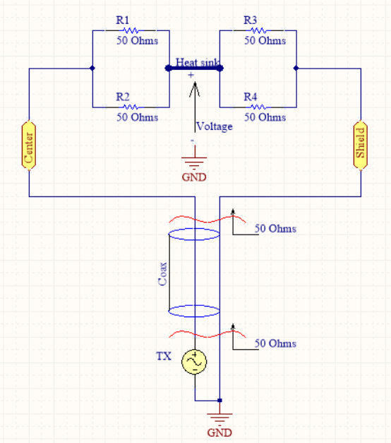 Circuito carico fittizio