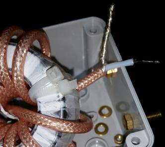 Balun: preparazione cavo lato antenna