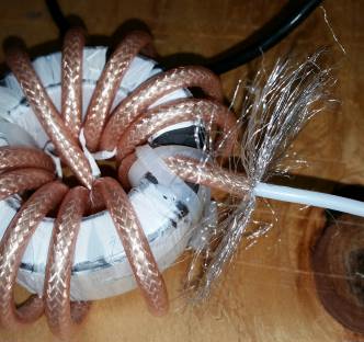 Balun: smagliatura conduttore schermo