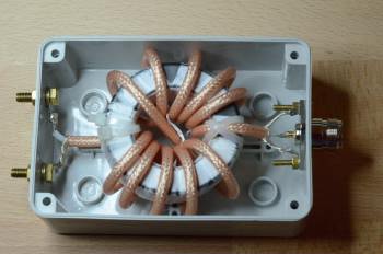 Balun 1:1 in corrente, vista interno