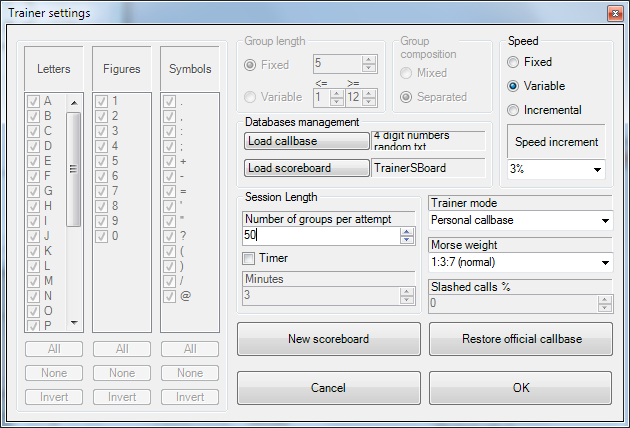 RufzXP screenshot showing how to enter the session number of attempts