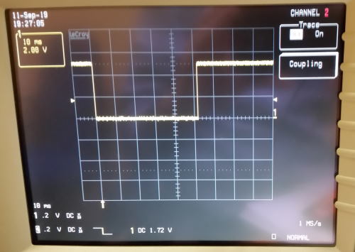 Scheda 040, commutazione del pulsante