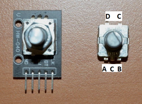 Pinout rotary encoder Pinout rotary encoder