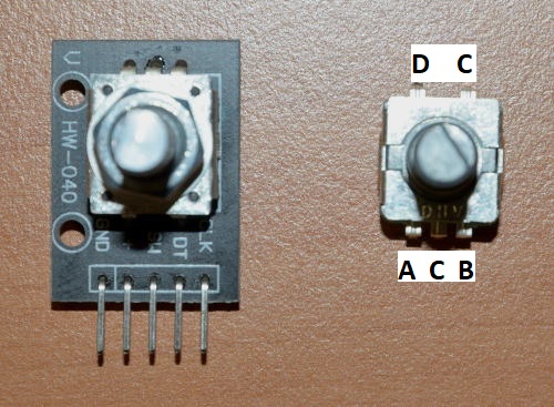 Pinout rotary encoder